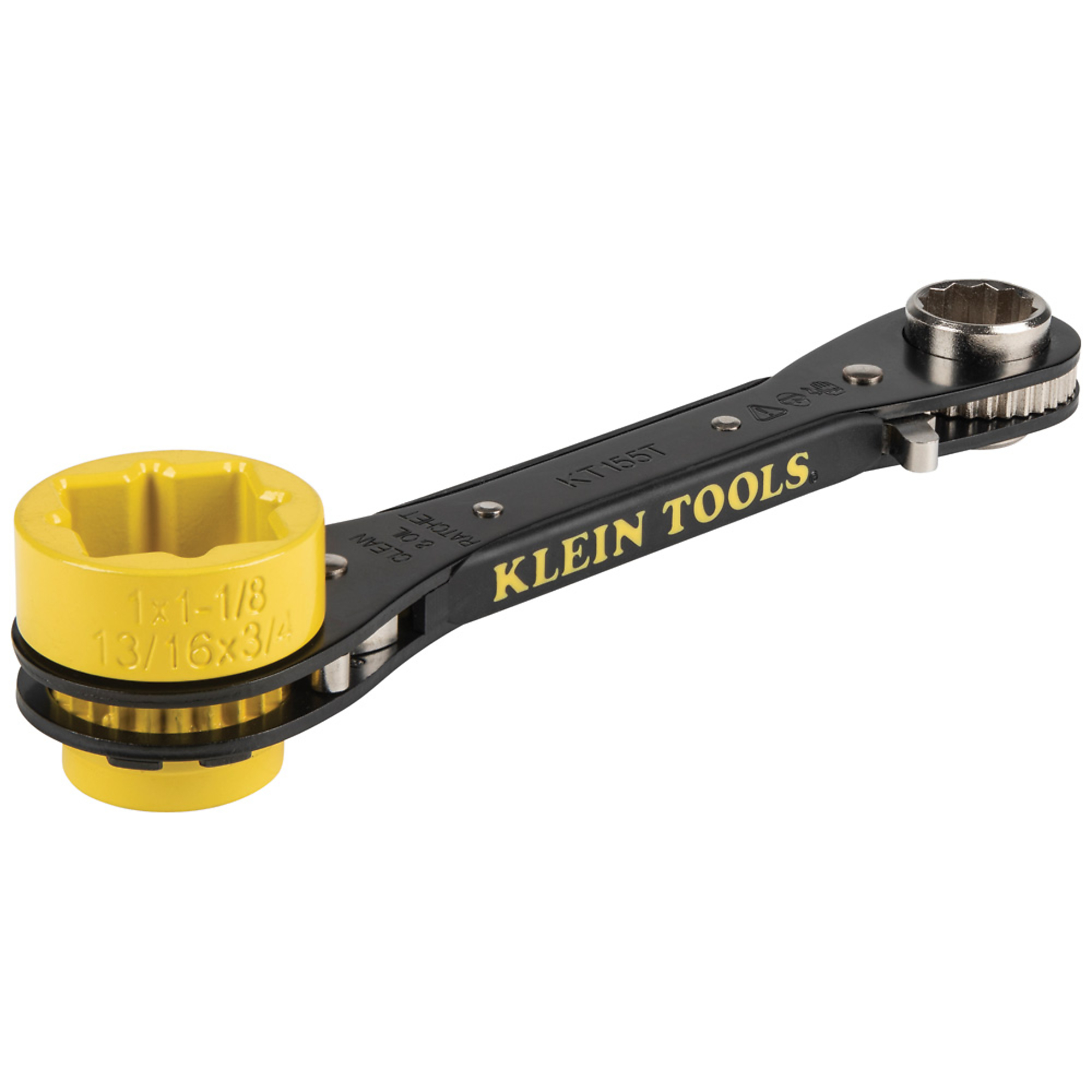 6-in-1 Lineman's Ratcheting Wrench, Model# KT155T